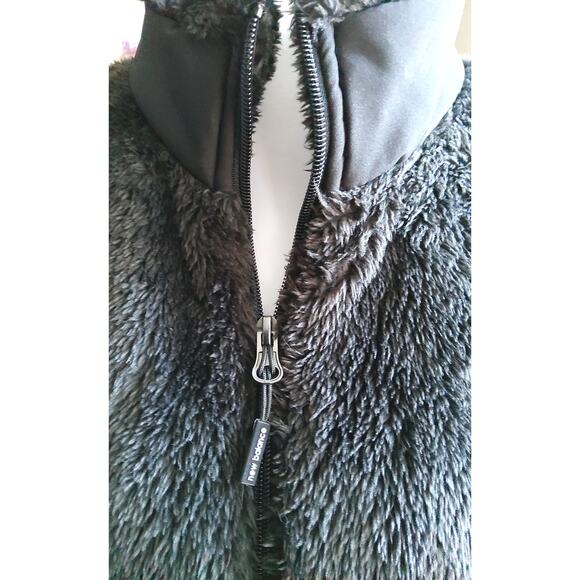 $New Balance Ultra Soft black fleece Zipper Jacket Womens Size L Cozy - Picture 4 of 7